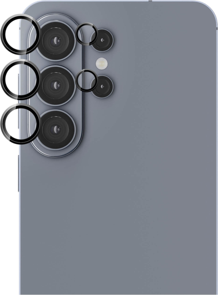 The HyperGear Lens Protector features a shock-absorbing body and scratchproof shield to safeguard the camera lenses from accidental damage.