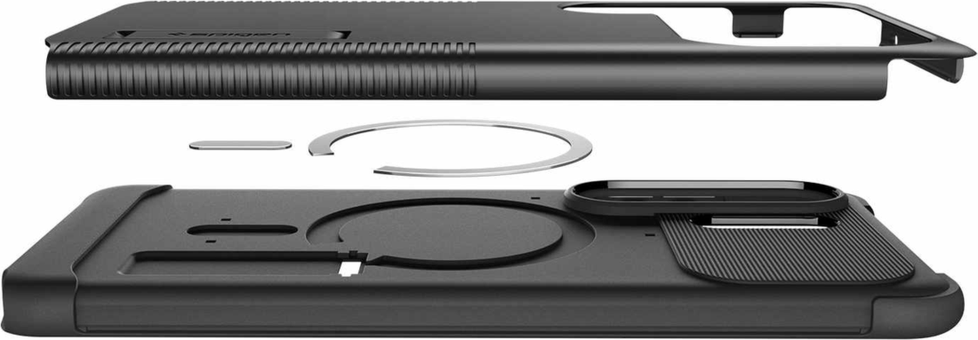 Spigen - Slim Armor Case w/Magnets Black for Samsung Galaxy S26 Ultra