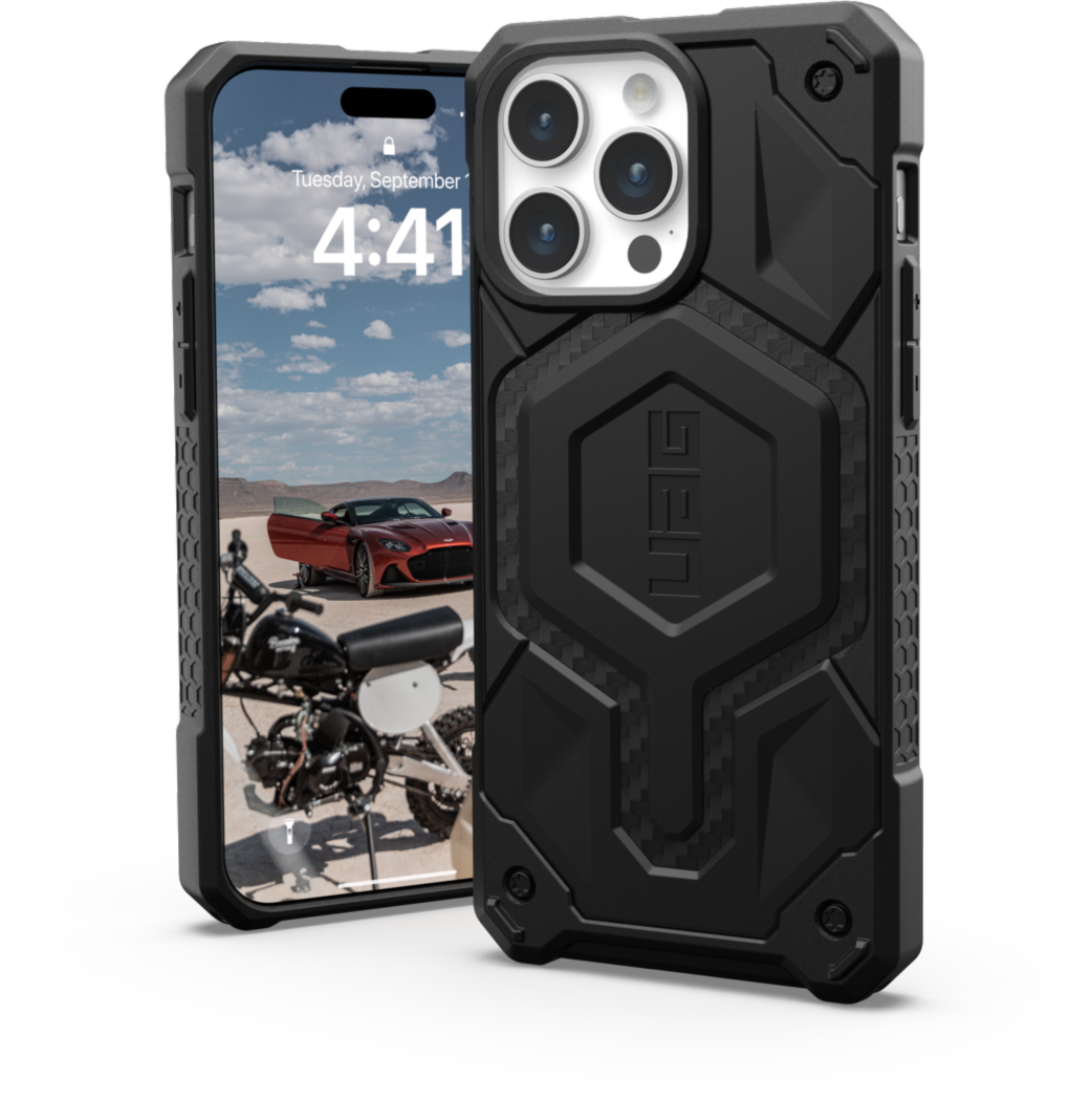 iPhone 15 Pro Max UAG Monarch Pro MagSafe Case - Carbon Fiber