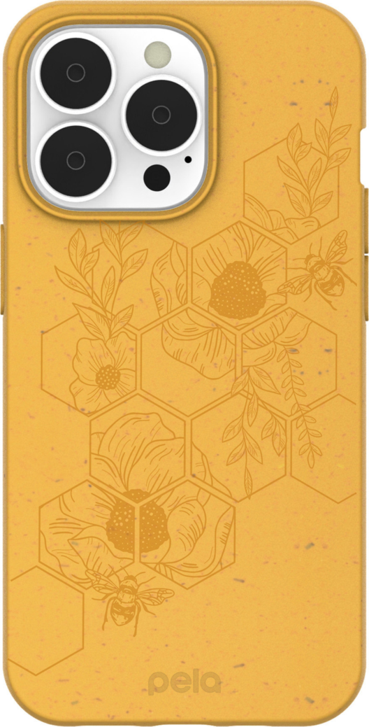 iPhone 13 Pro Pela Yellow Honey Bee Edition Compostable Eco - Yellow Honey Bee Edition