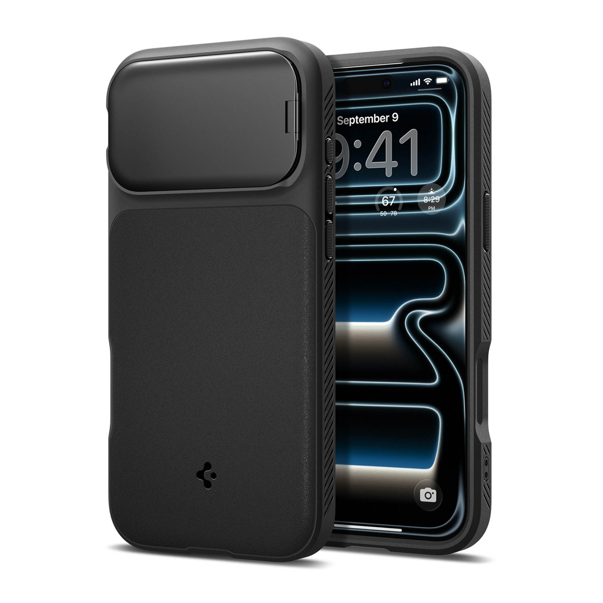 Spigen Optik Armor Magfit combines camera lens protection, MagSafe compatibility, and military-grade drop defense in a sleek protective case.