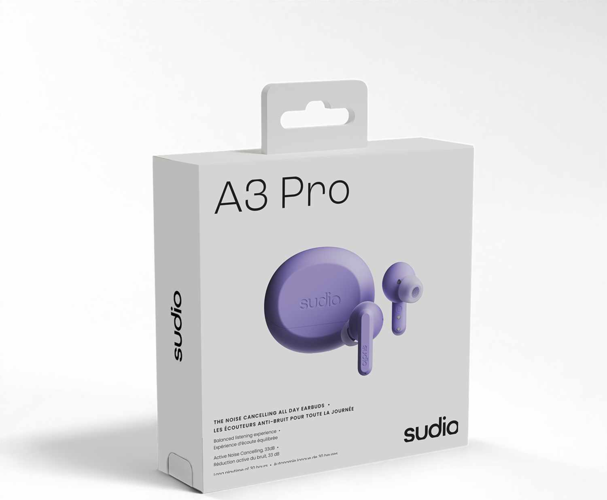 Sudio A3PROPUR Écouteurs sans Fil A3 Pro ANC Violet