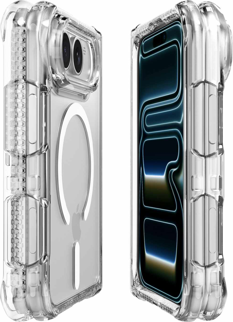 ITSKINS - Hybrid_R Hinge MagSafe Clear Case for iPhone Duo