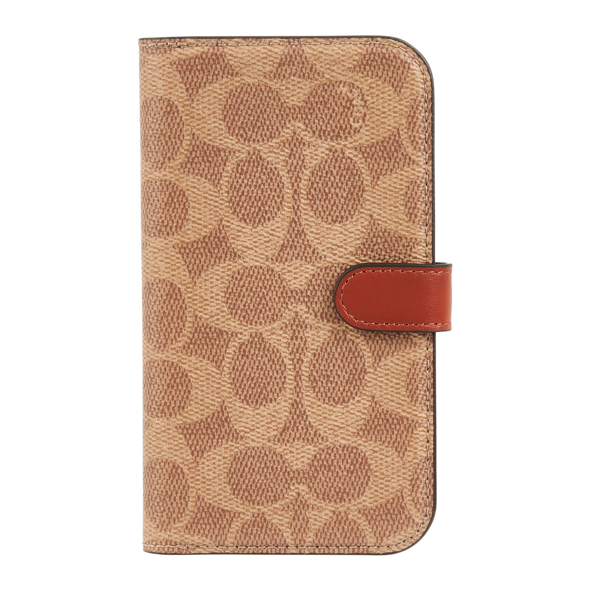 iPhone 15 Pro Coach Folio Signature C Case - Tan