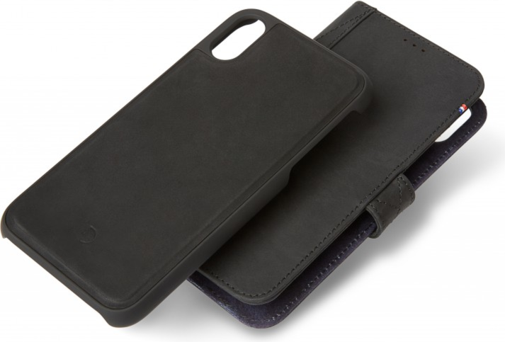 Decoded Leather Case Detachable Wallet for iPXr - Black