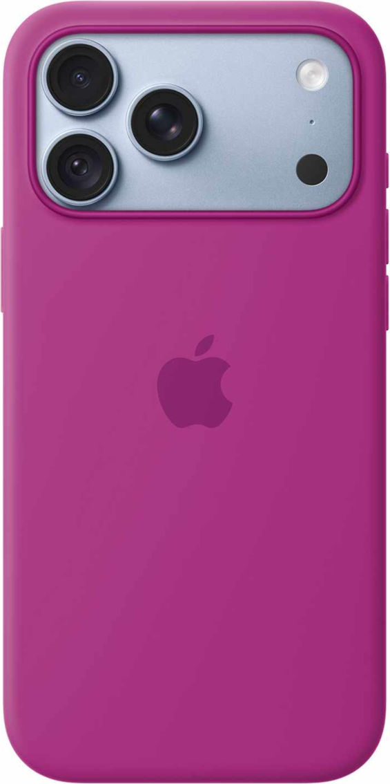 Apple - Silicone Case with MagSafe Magenta for iPhone 18 Pro Max