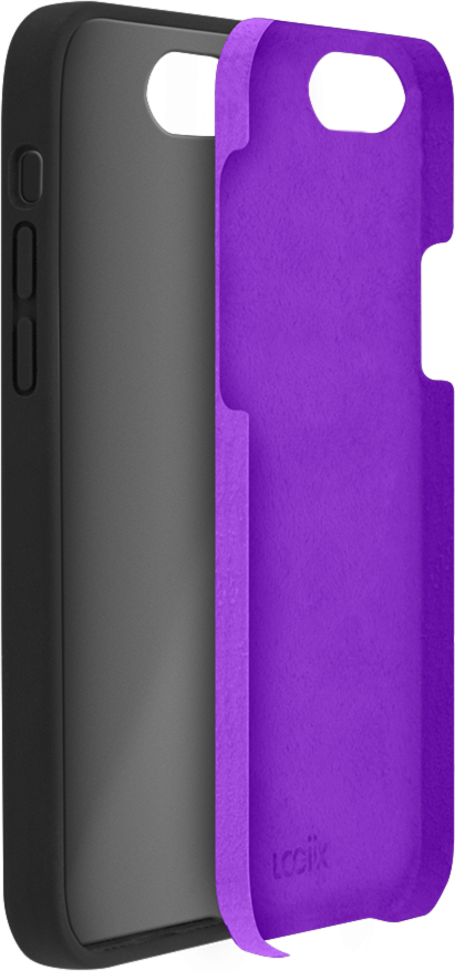 LOGiiX - iPhone SE/8/7/6/6s Silicone Case Vibrance - Black