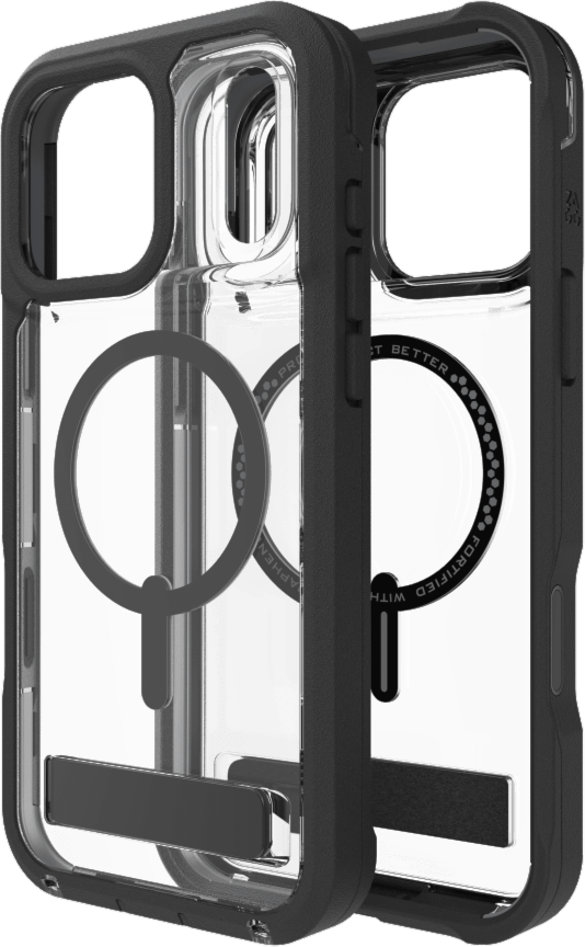 ZAGG - Rainier Snap Case with Kickstand for Apple iPhone 17 Pro Max - Black