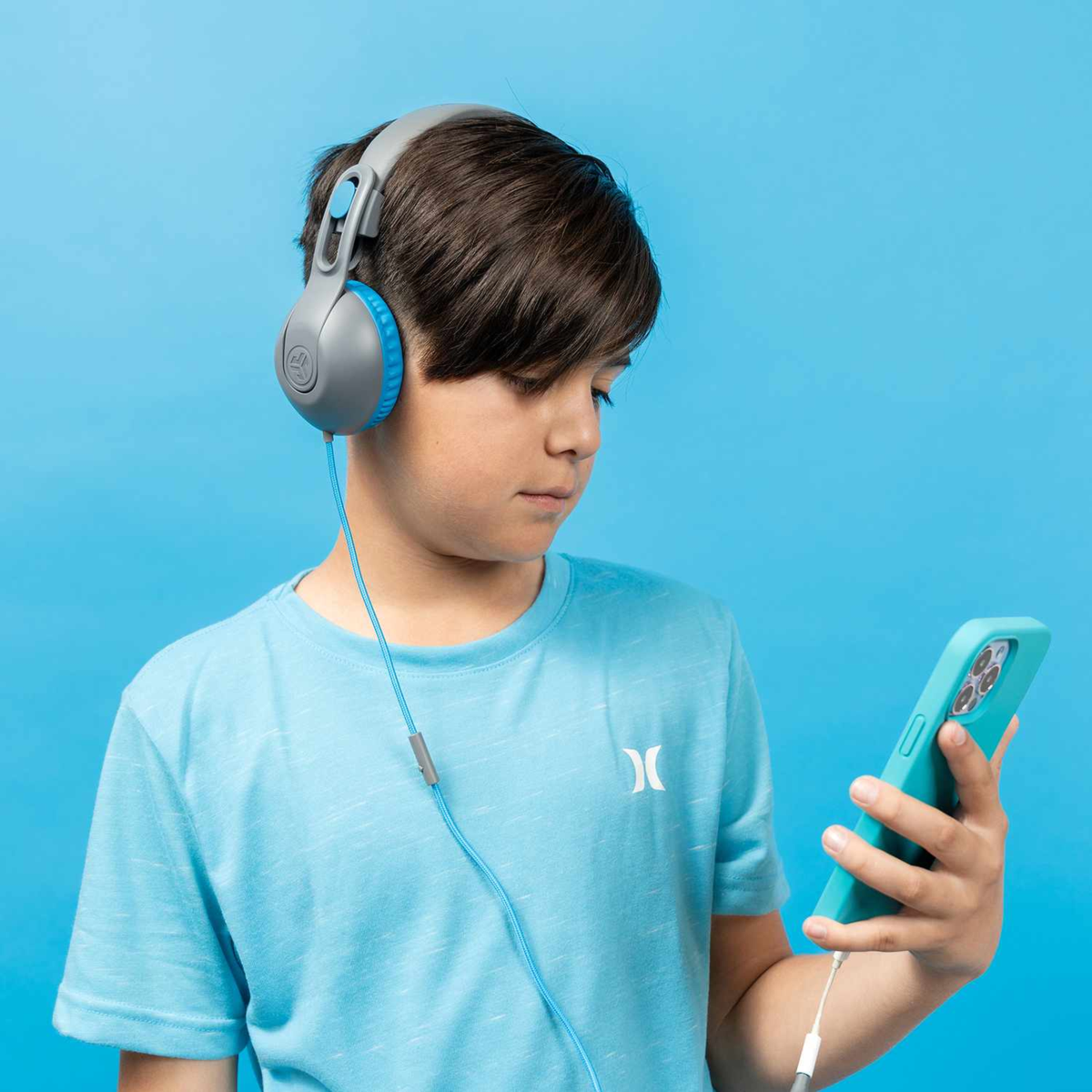 JLab - JBuddies Studio 2 Wireless Headphones Grey/Blue