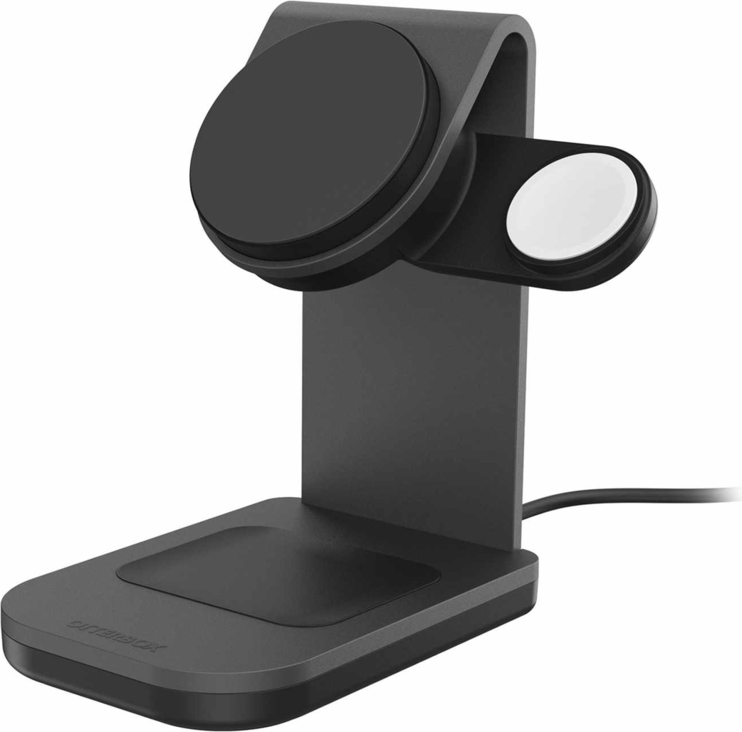 OtterBox - Qi2 3-in-1 Wireless Charging Stand 25W Black