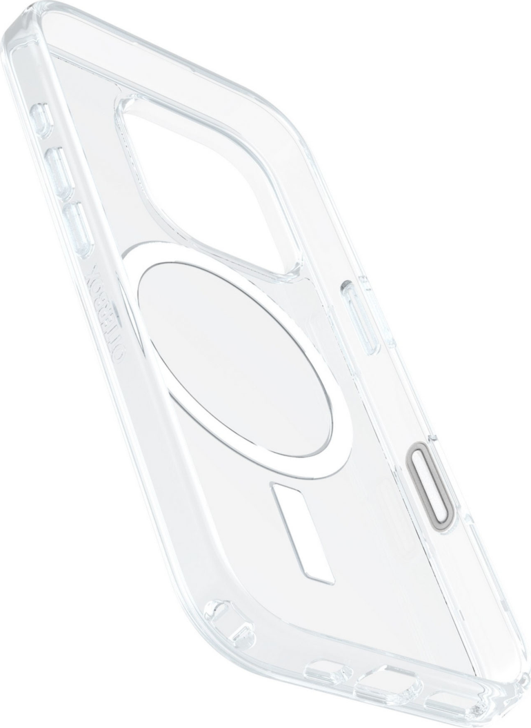 Designed for seamless interaction with Camera Control, the OtterBox Symmetry Clear Series with MagSafe offers reliable protection in an ultra-slim profile.