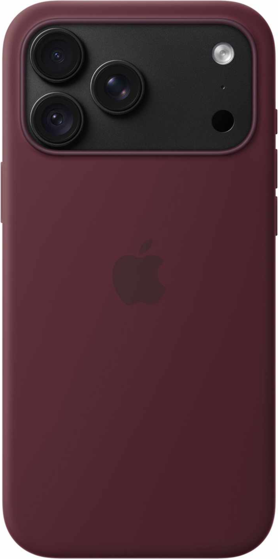Apple - Silicone Case with MagSafe Burgundy for iPhone 18 Pro Max