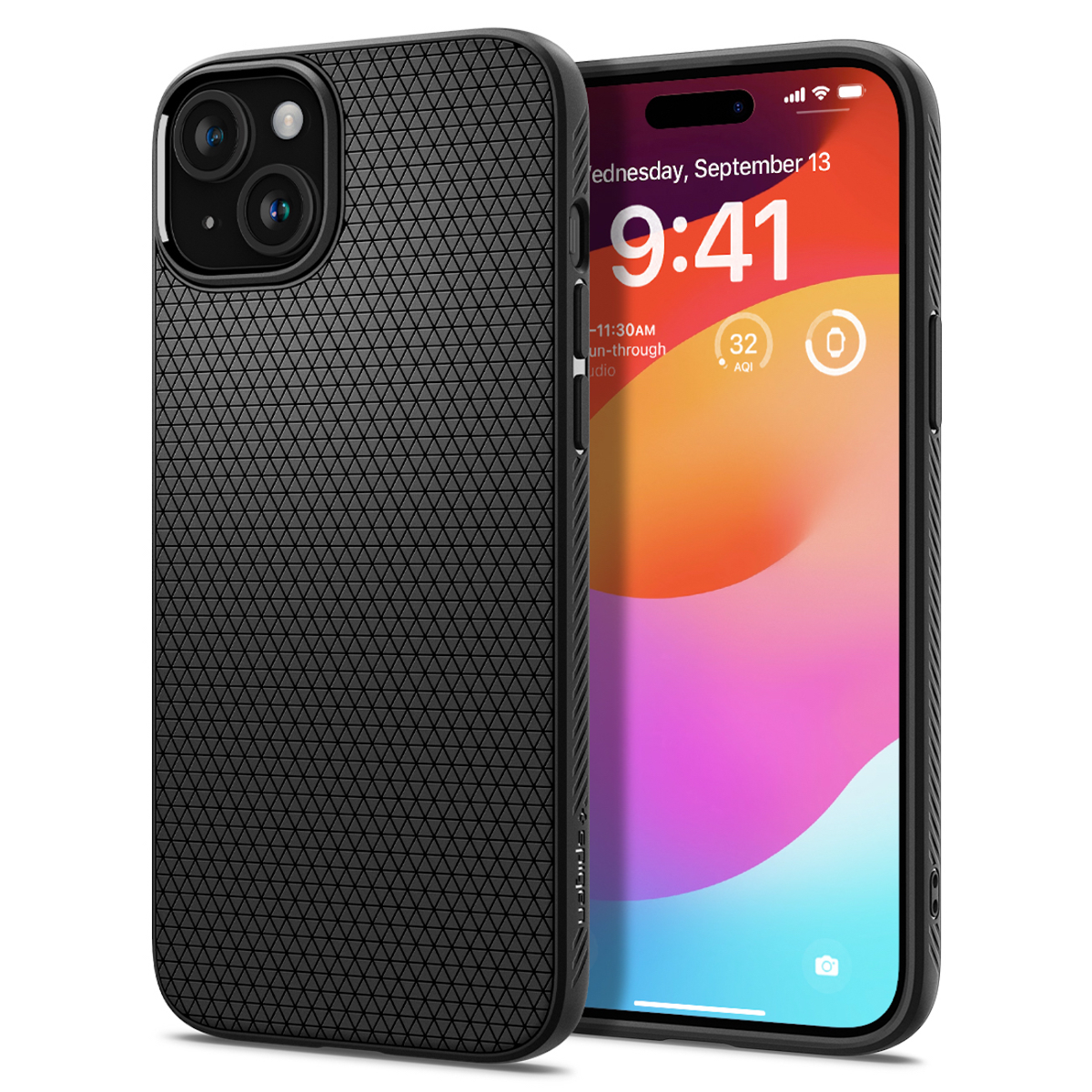 Spigen AirGrip for iPhone 15 Plus - Matte Black