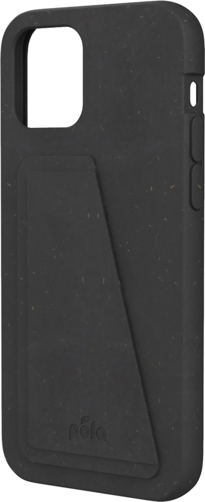 Pela étui portefeuille écolo compostable - iPhone 12/12 Pro, noir