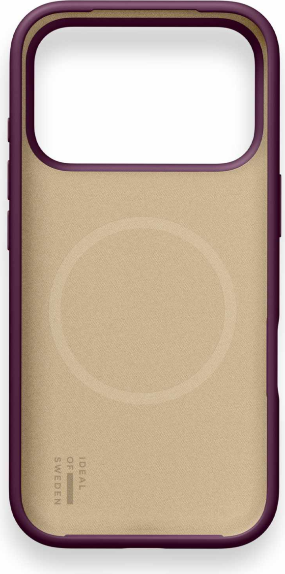 Ideal of Sweden - Coque Soft Swirl MagSafe en velours couleur prune pour iPhone 18 Pro/17 Pro