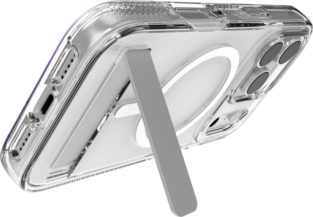 ZAGG - Crystal Palace Snap Case with Kickstand for Apple iPhone 17 Pro - Clear