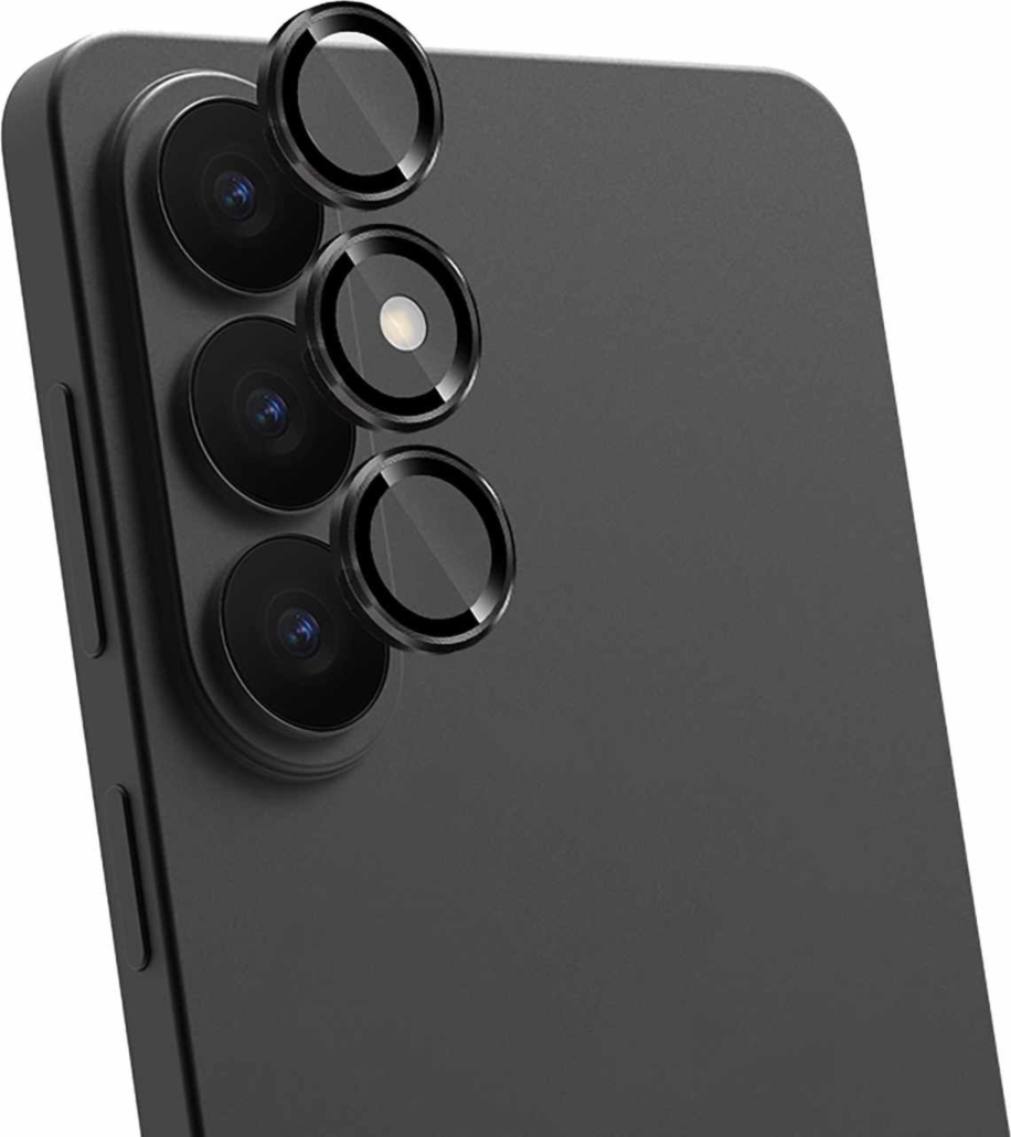 Blu Element BELPS26P Protecteur D'objectif en Aluminium 1 par 1 Noir pour Samsung Galaxy S26