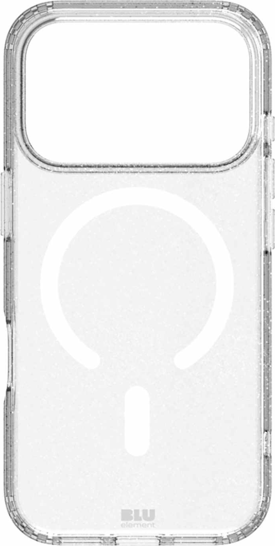 Blu Element - Boîtier MagSafe robuste DropZone transparent pailleté pour iPhone 17 Pro