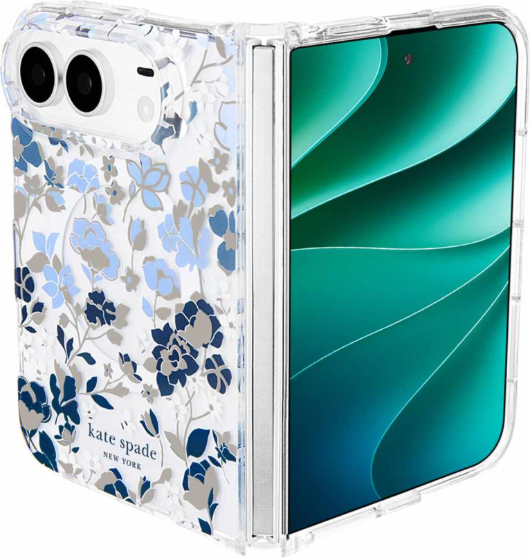 Kate Spade - Protective MagSafe Case Flowerbed Blue for iPhone Duo
