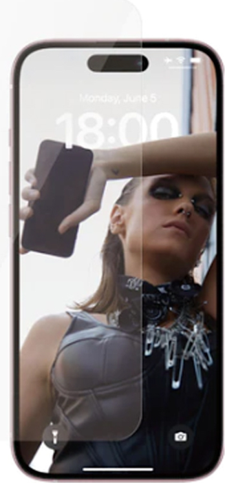 PanzerGlass - iPhone 15 - SAFE Ultra-Wide Fit Screen Protector - Clear