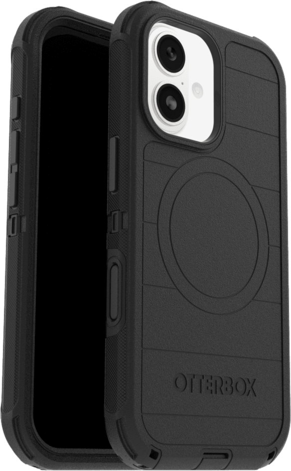The OtterBox Defender Series Pro with MagSafe is the toughest case providing rugged protection against harsh drops. Equipped with MagSafe magnets and non-slip texturing.