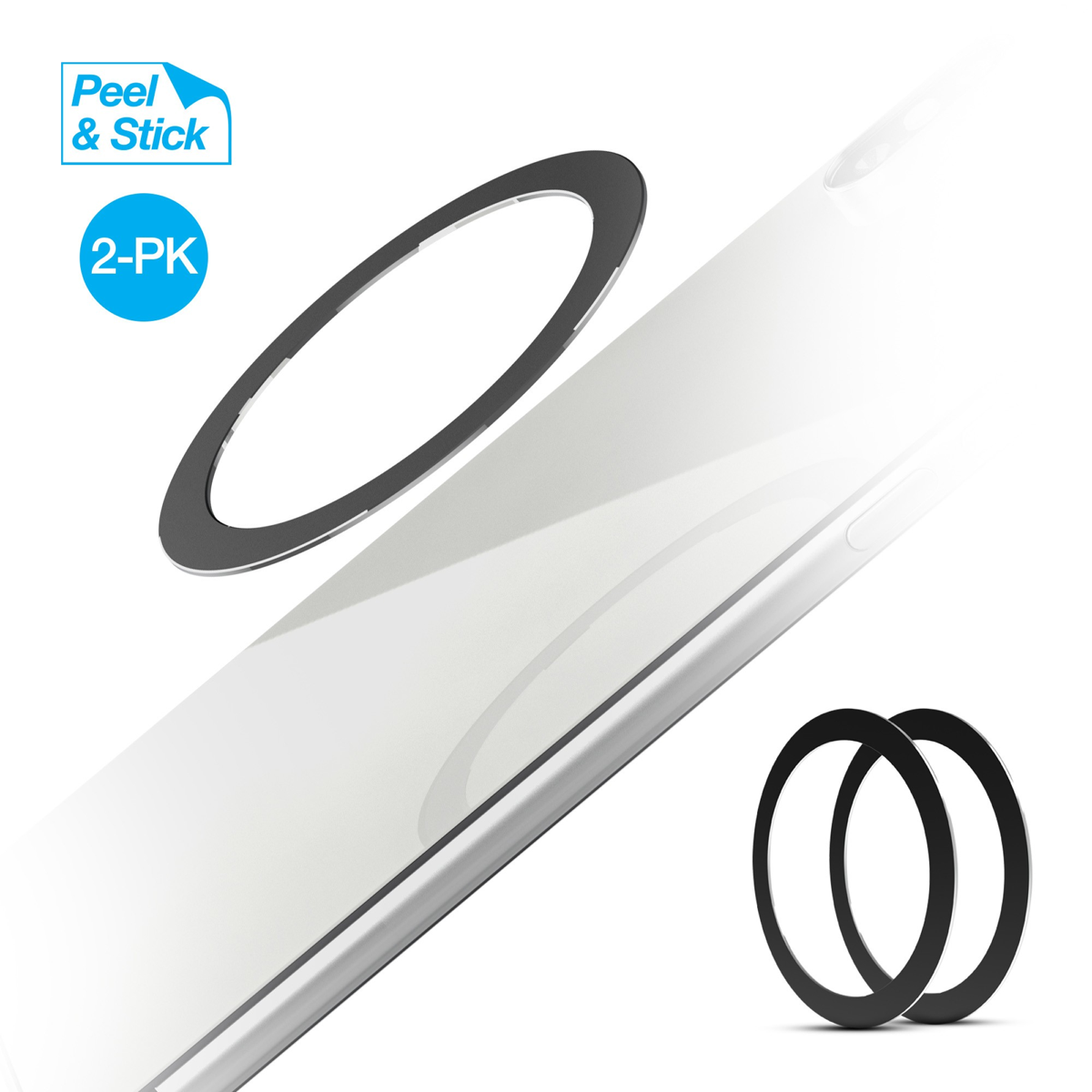 <p>Upgrade your Qi-enabled device to magnetic ring charging and mounting with the Naztech MagUp Magnetic ring (2 pack).</p>