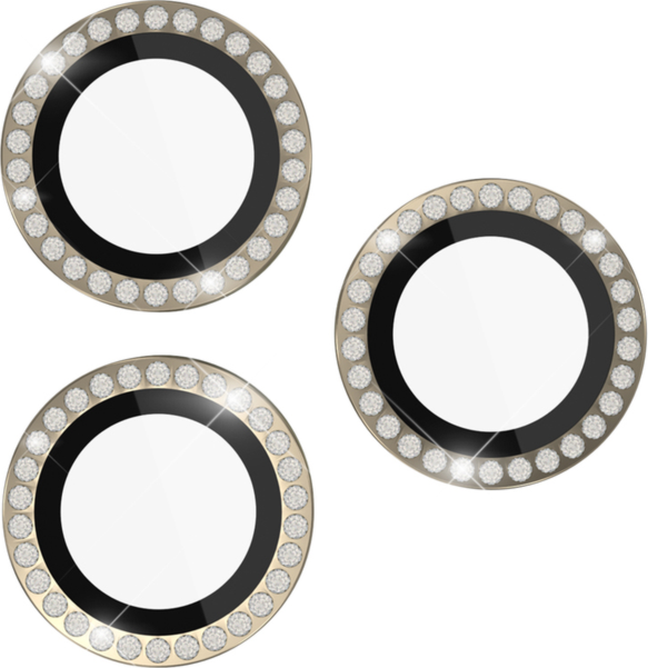 Kate Spade - Aluminum Ring Lens Protector For Apple Iphone 15 Pro  /  Iphone 15 Pro Max - Set In Stone Gold