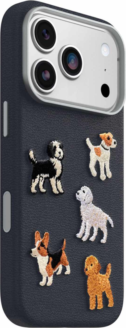OtterBox - Étui Symmetry en cuir « Cactus » avec broderie et compatibilité MagSafe, modèle Barskerville, pour iPhone 18 Pro/17 Pro