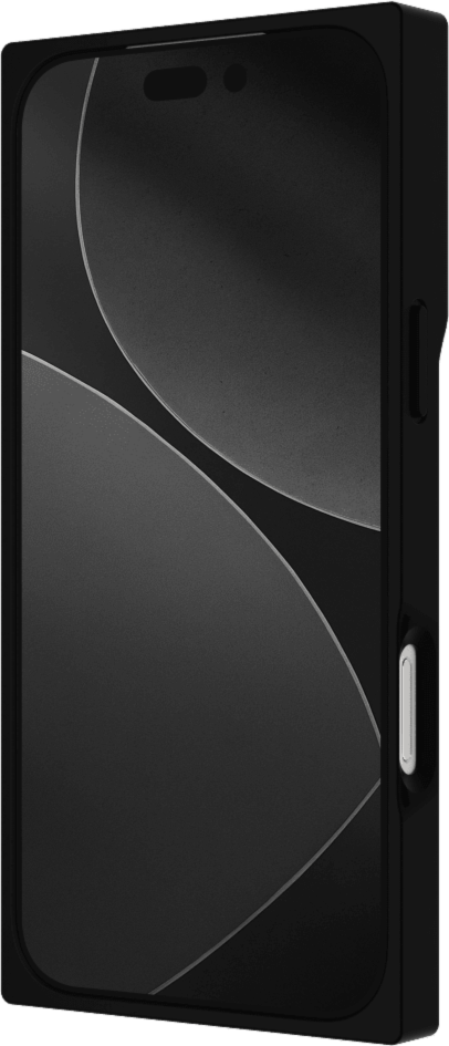 iPhone 17 Pro Max FLAUNT Square Faux Leather MagSafe Case - Black Crocodile