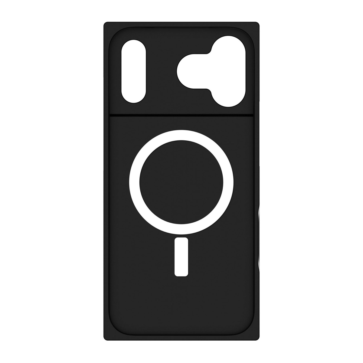The FLAUNT SQUARE® Faux Leather case offers sleek, chic protection with a patent-pending square design and cushioned corners for enhanced shock absorption, featuring 12ft drop test protection.