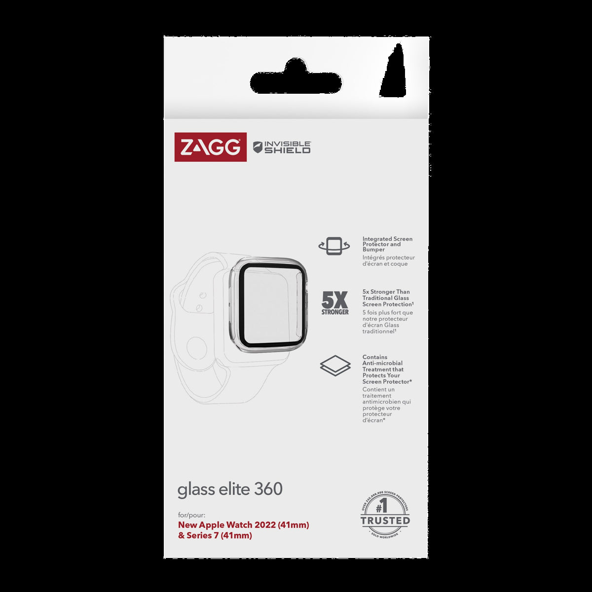Apple Watch (41mm) ZAGG InvisibleShield Glass Elite 360 Screen Protector