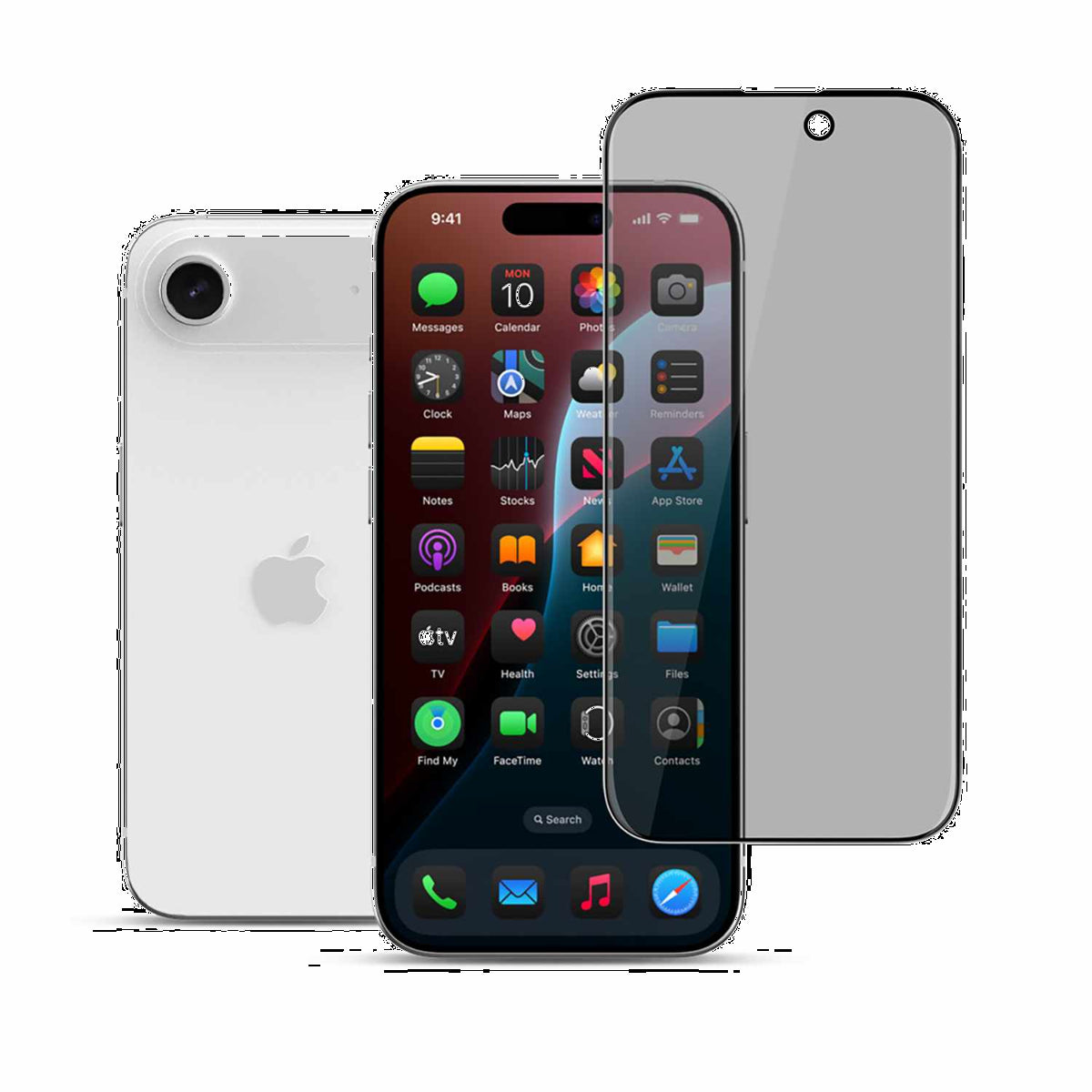 22 cases - Privacy Tempered Glass Screen Protector for iPhone Air