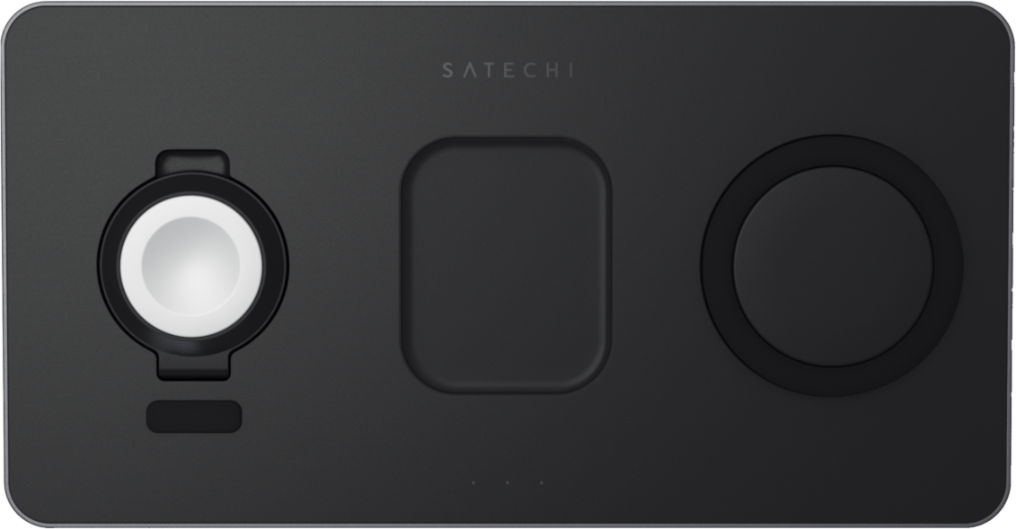 Satechi Trio Wireless Charging Pad - Space Gray