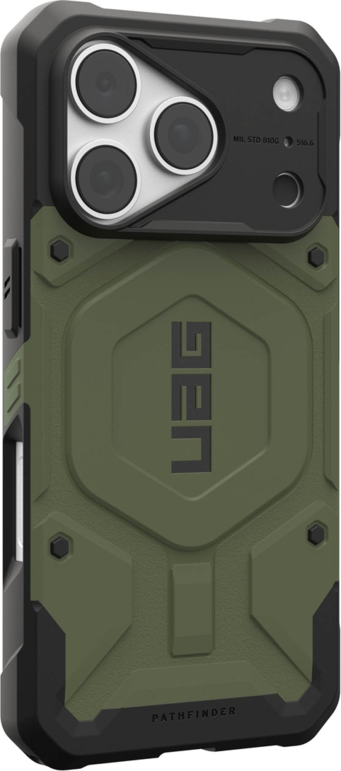 UAG - Pathfinder MagSafe Rugged Case Olive Drab for iPhone 18 Pro/17 Pro