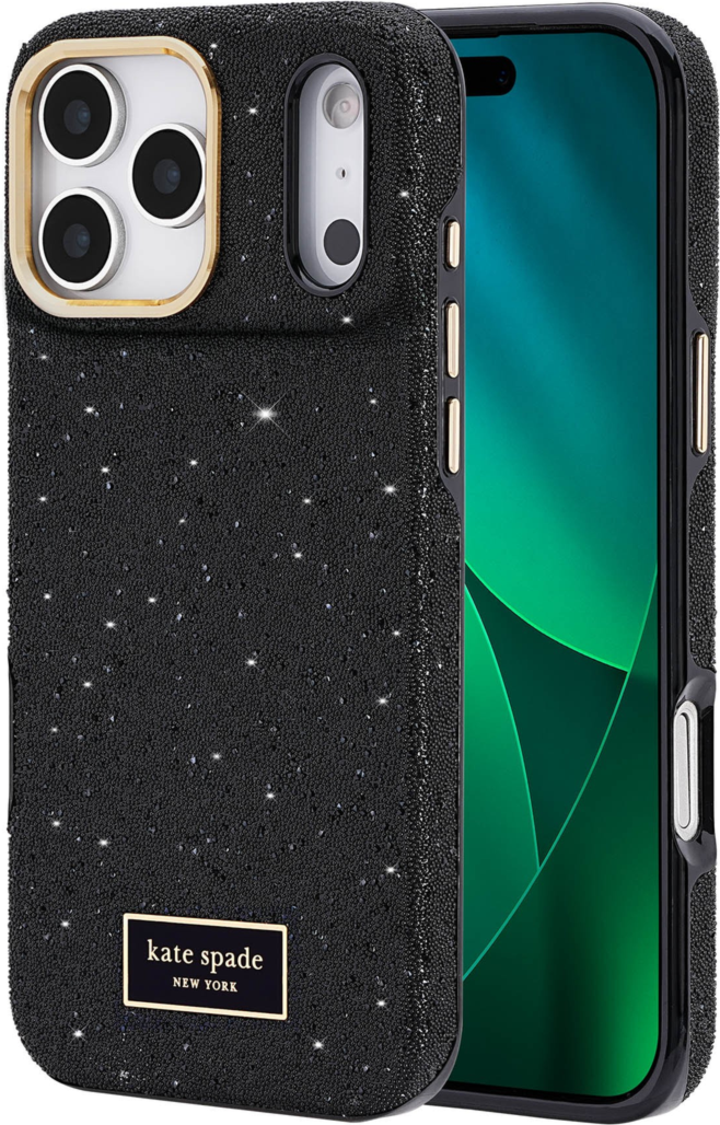 Kate Spade - Étui MagSafe Crystal Pave pour Apple iPhone 18 Pro - Nightfall