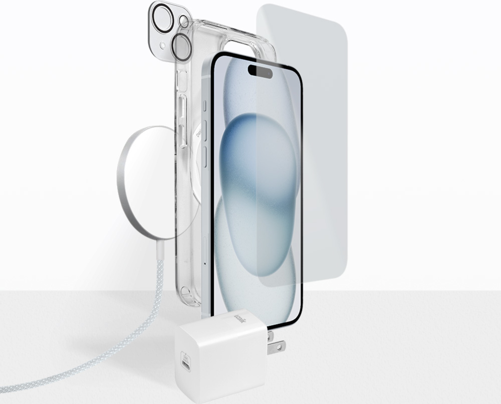 LOGiiX Smartphone Essentials for iPhone 15/16e - White