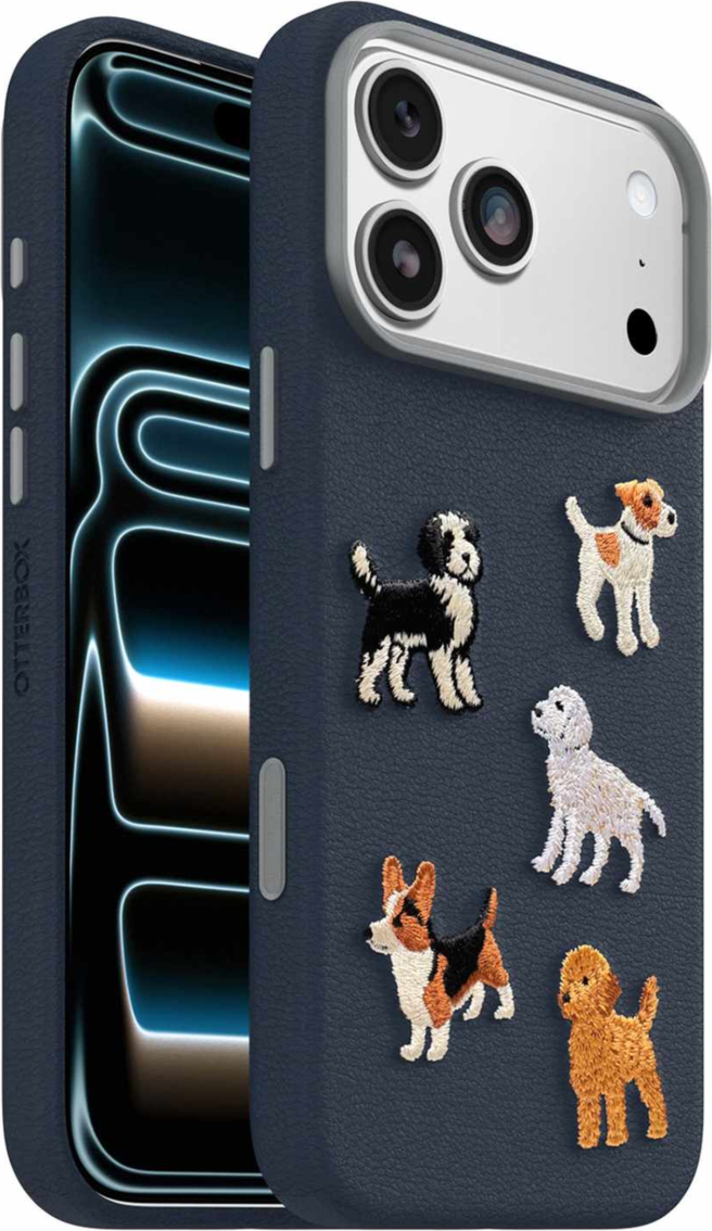 OtterBox - Symmetry Cactus Leather Embroidery MagSafe Case Barskerville for iPhone 18 Pro Max/17 Pro Max