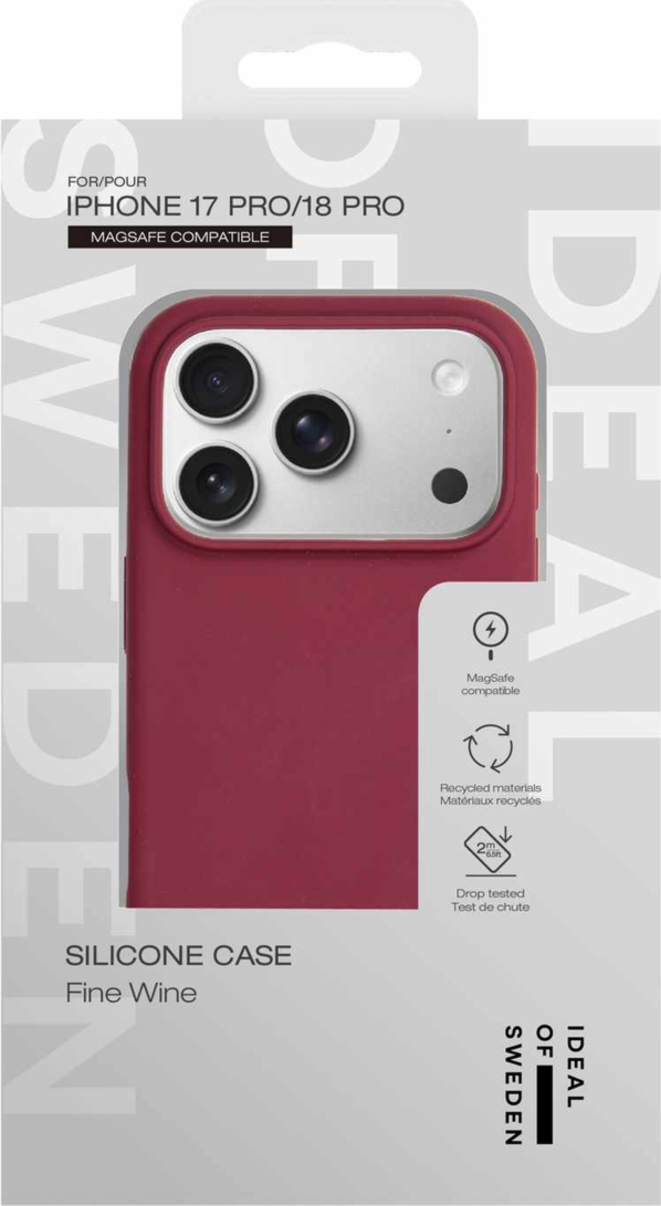Ideal of Sweden - Silicone MagSafe Case Fine Wine for iPhone 18 Pro/17 Pro