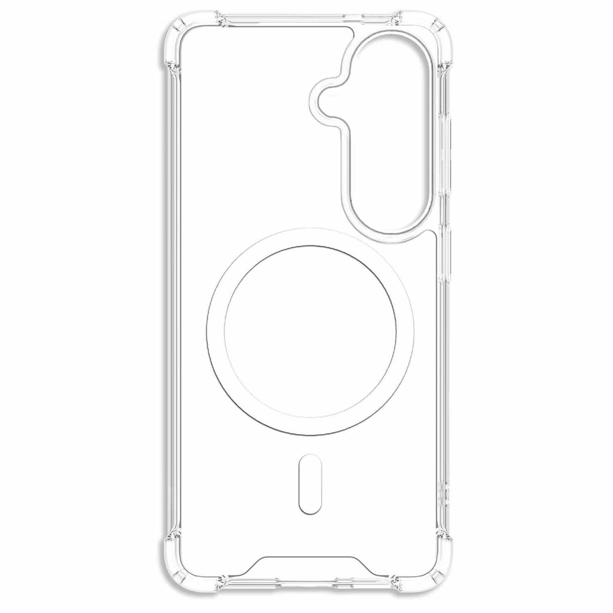 Blu Element - DropZone Rugged Case w/Magnets Clear for Samsung Galaxy S26 FE/Galaxy S25 FE