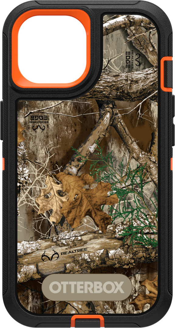 iPhone 15/14/13 Otterbox Defender Graphics Series Case - Black (RealTree Edge)