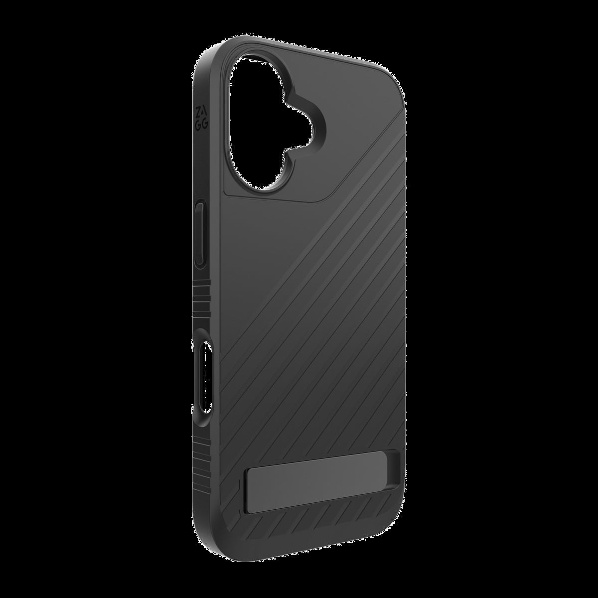 Strengthened with Graphene, ZAGG’s Denali series case with kickstand offers an impressive 16 ft of drop protection.