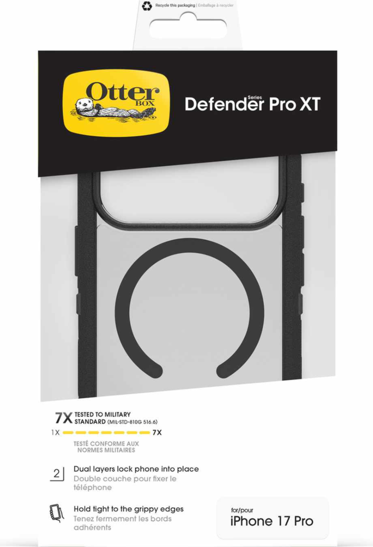 OtterBox - Coque Defender Pro XT Clear MagSafe « Dark Side » pour iPhone 18 Pro/17 Pro