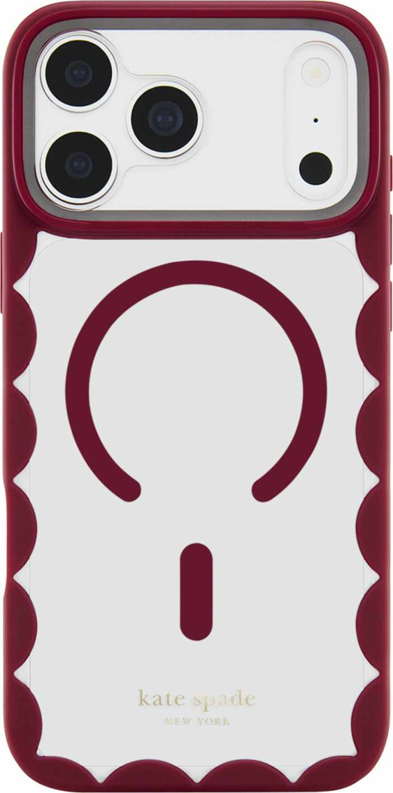Kate Spade - Scallop MagSafe Case Cherry Glaze for iPhone 18 Pro Max/17 Pro Max