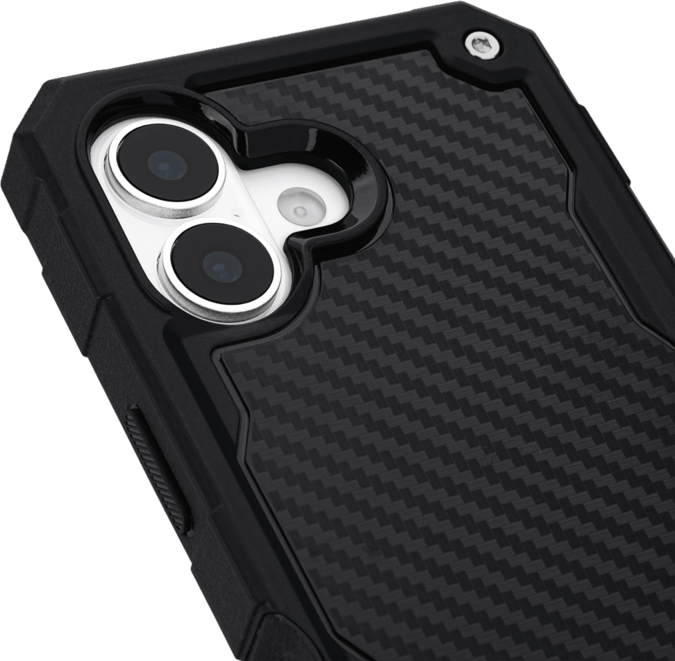 The Pelican Shield MagSafe Case offers 24-foot drop protection, featuring a dual-layer defense, carbon fiber, a textured grip, a versatile belt clip/stand, and MagSafe charging compatibility.