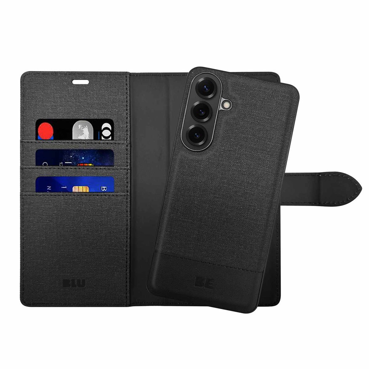 Blu Element - Folio 2-in-1 Case Black for Samsung Galaxy S26+