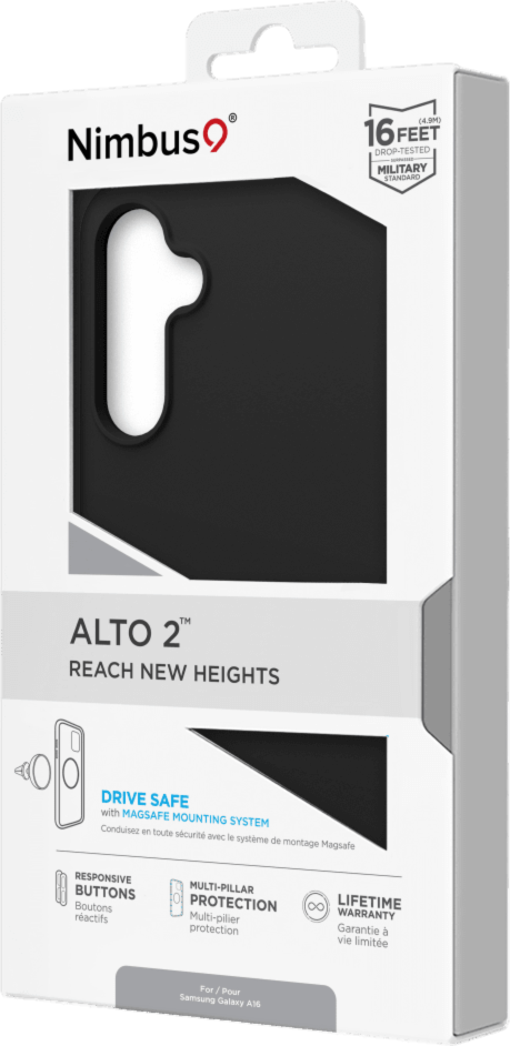 Nimbus9 N9ALSAMGA16BK Étui Alto 2 Noir pour Samsung Galaxy A16 5G