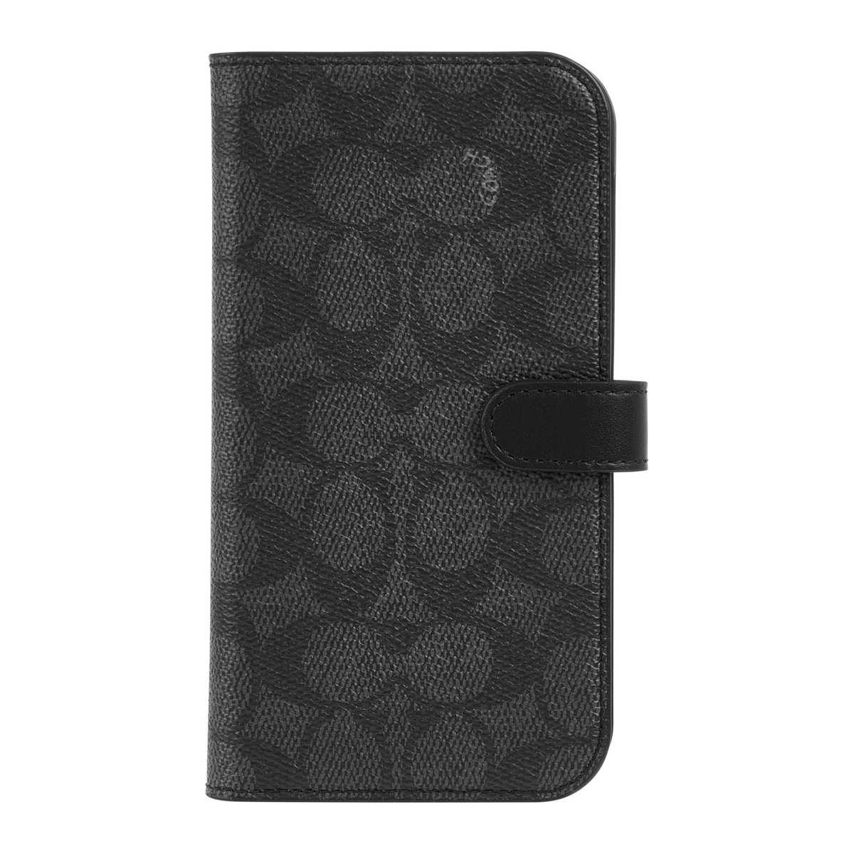 iPhone 15 Pro Coach Folio Signature C Case - Charcoal | WIRELESSWAVE