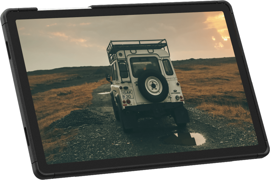 UAG - Scout Case w/Kickstand & Handstrap Black for Samsung Galaxy Tab A11+/Galaxy Tab A9+