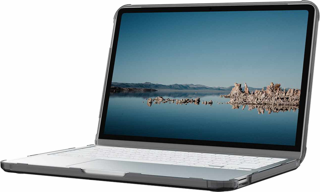 The UAG Plyo series provides stylish, military-grade drop protection for MacBooks with a hinged, rugged design and tactile grip.