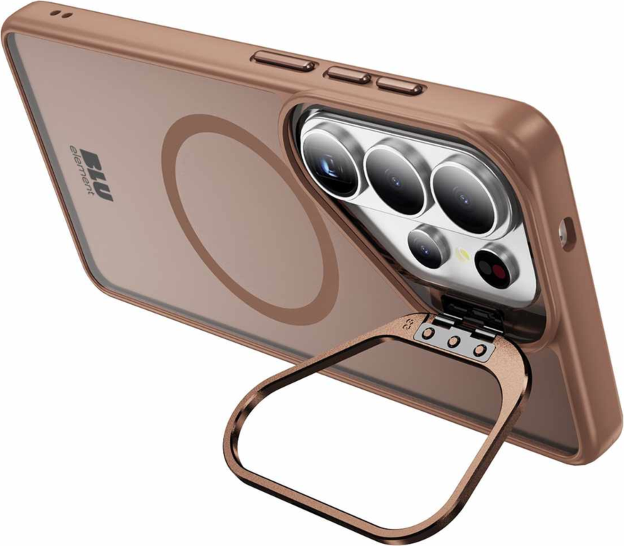Blu Element - Étui Chromatic Kick avec aimants brun pour Samsung Galaxy S26 Ultra